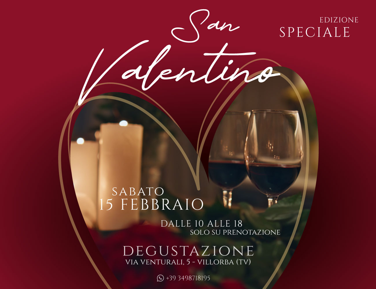 immagine locandina degustazione san valentino